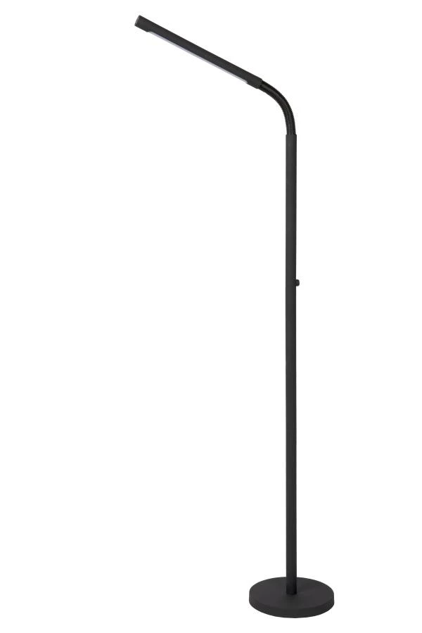 Lucide GILLY - wiederaufladbare Stehlampe Mit Leselampe - Akku/Batterie - LED Dim. - 1x3W 2700K - Schwarz - UIT